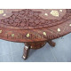 Luxusní řezbovaný stolek / Mahagon Intarzie 48 cm