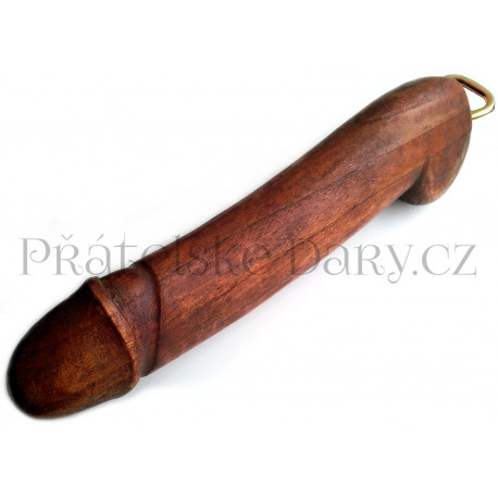 Originální Otvírák XXL Penis 35 cm / Dřevo