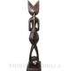 Kočka socha modelka / Dřevo 60 cm