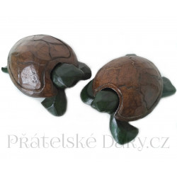 Želva originální dekorace / Dřevo 12cm