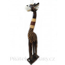 Žirafa 5 Socha / Dřevo 40 cm