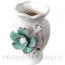 Váza vázička květ / porcelán 20 cm
