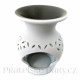 Aromalampa Váza Květ Bílá / Keramika 10 cm