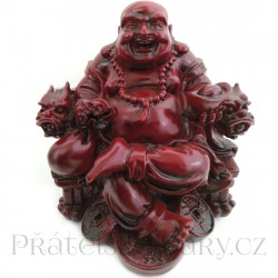 Buddha soška Hotei 1 / pryskyřice 12 cm