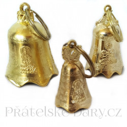 Zvonek pro Štěstí Buddha Zlatý 6cm