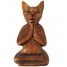 Kočka soška meditace 3 / Dřevo