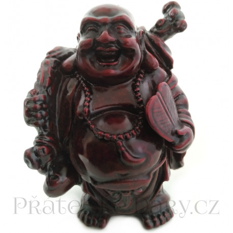 Buddha soška Hotei 4 / pryskyřice 9 cm