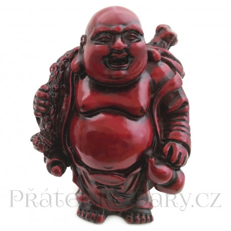 Buddha soška Hotei 5 / pryskyřice 9 cm