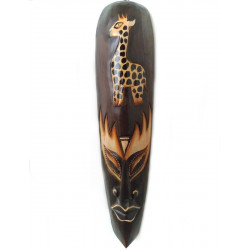 Etno Maska 12 Žirafa / Dřevo 50 cm