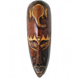 Etno Maska 3 Šaman / Dřevo 30 cm