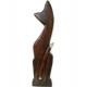 Kočka 2 XL socha / dřevo 60 cm