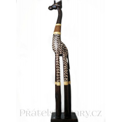Žirafa velká socha / Dřevo 1 m