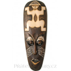 Etno Maska 2 Šaman / Dřevo 50 cm