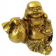 Buddha soška Bohatství / zlatý 9 cm