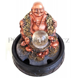 Pokojová Fontána barevné led osvětlení Buddha 18 cm