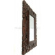 Stylové Zrcadlo - Dřevěný řezbovaný rám / 24x30cm