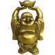 Soška Buddha Bohatství Zlatý / 15cm