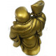 Soška Buddha bohatství Zlatý / 12cm