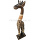 Žirafa 7 - Dřevěná Socha / 60cm