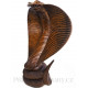 Kobra - Luxusní Dřevěná Socha Zdraví / 50 cm