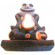 Žába / Žabák 2 dřevěná Socha Meditace 33cm