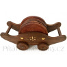 Dřevěné podtácky - dřevěný vozík / dřevo 18cm