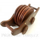 Dřevěné podtácky - dřevěný vozík / dřevo 18cm
