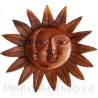 Slunce Měsíc luxusní dekorace / Mahagon 20cm